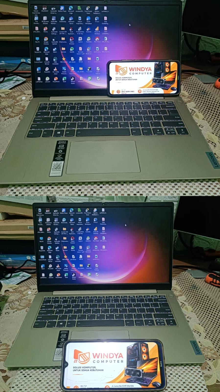Service Laptop Lenovo Ideapad Slim 3 Mati Total